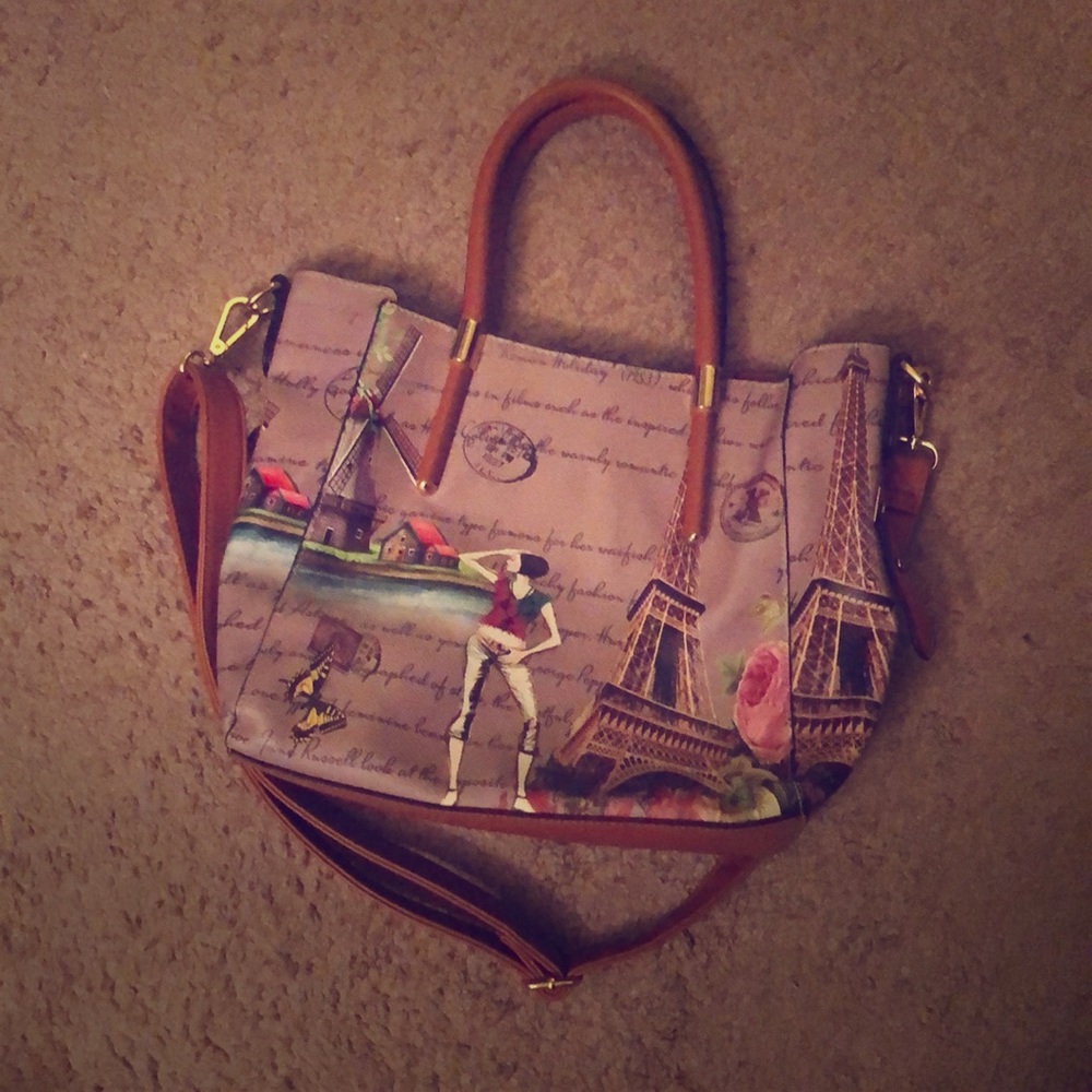 Paris Themed Purse
